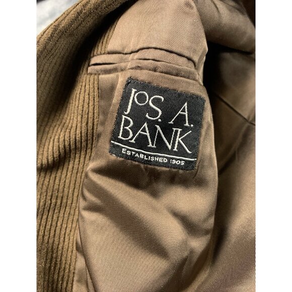 Jos A Bank Men's Brown Wool Silk Corduroy Sport Coat Blazer Jacket Size 48L - Picture 6 of 11